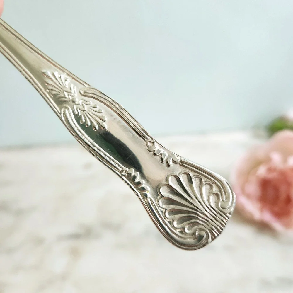 Vintage Silver Plated Serving Cake Server Ornate Floral Pattern Spatula Dessert‎